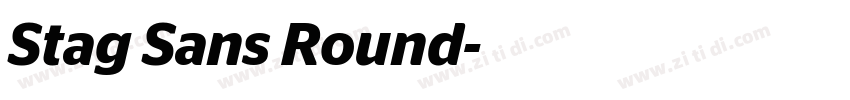 Stag Sans Round字体转换